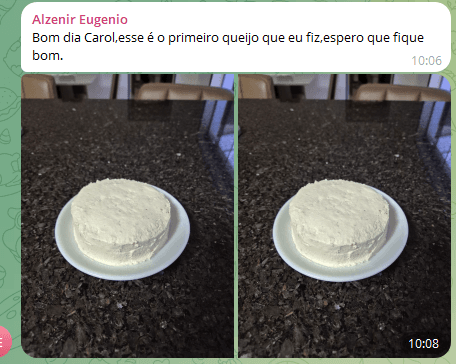 Alzenir Eugenio - Primeiro queijo